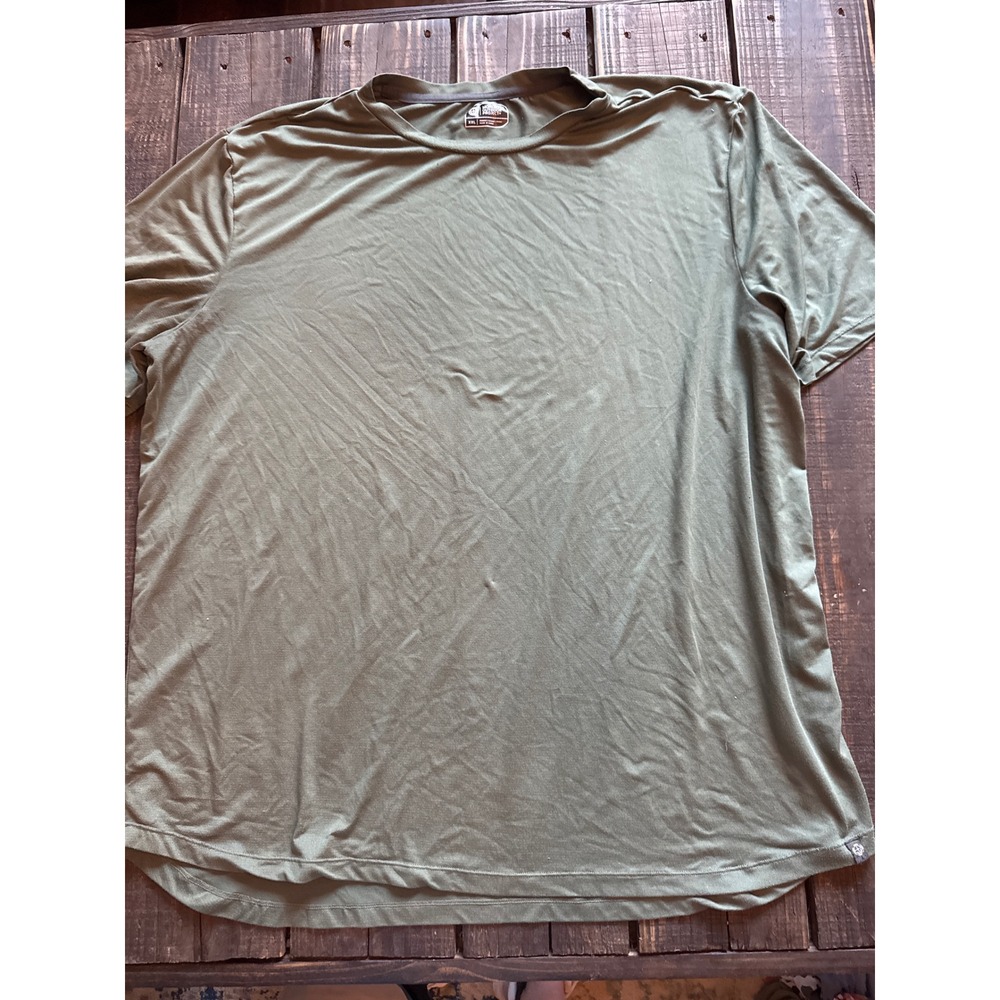 Mondetta Outdoor Project Mens XXL Olive Green Short Sleeve Performance Tee Shirt